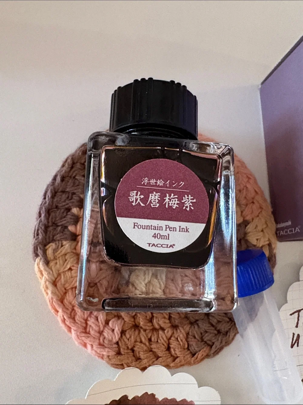 TACCIA Ukiyo-e Utamaro Umemurasaki Plum Ink Sample 4ml